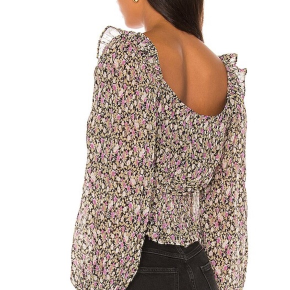 Astr The Label - Elva Bkack Fuchsia Top - Picture 4 of 10